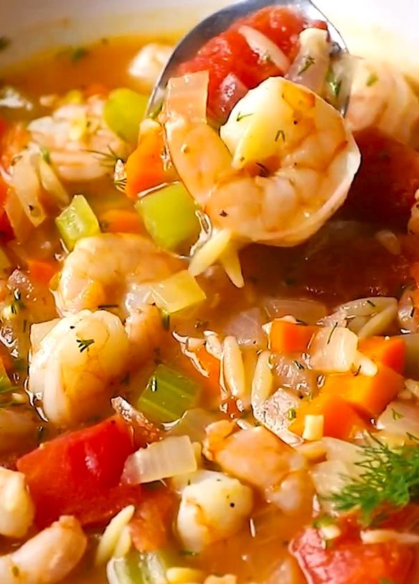 Суп из креветок