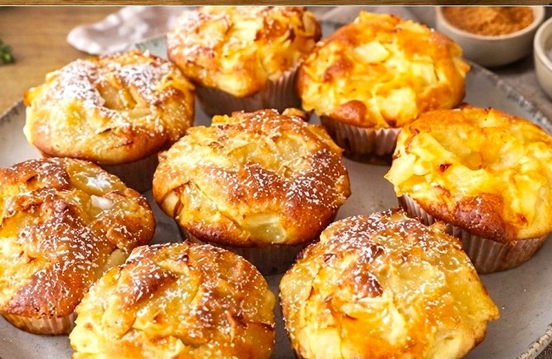 Яблочные овсяные маффины