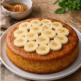 Тёплый бананово‑овсяный пирог