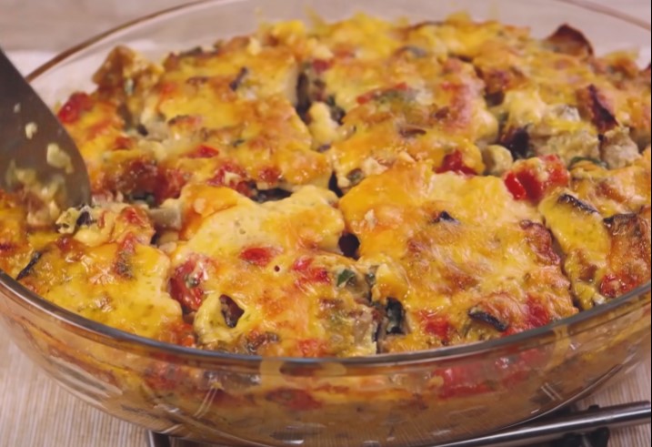 Запеканка из баклажана с сырной корочкой
